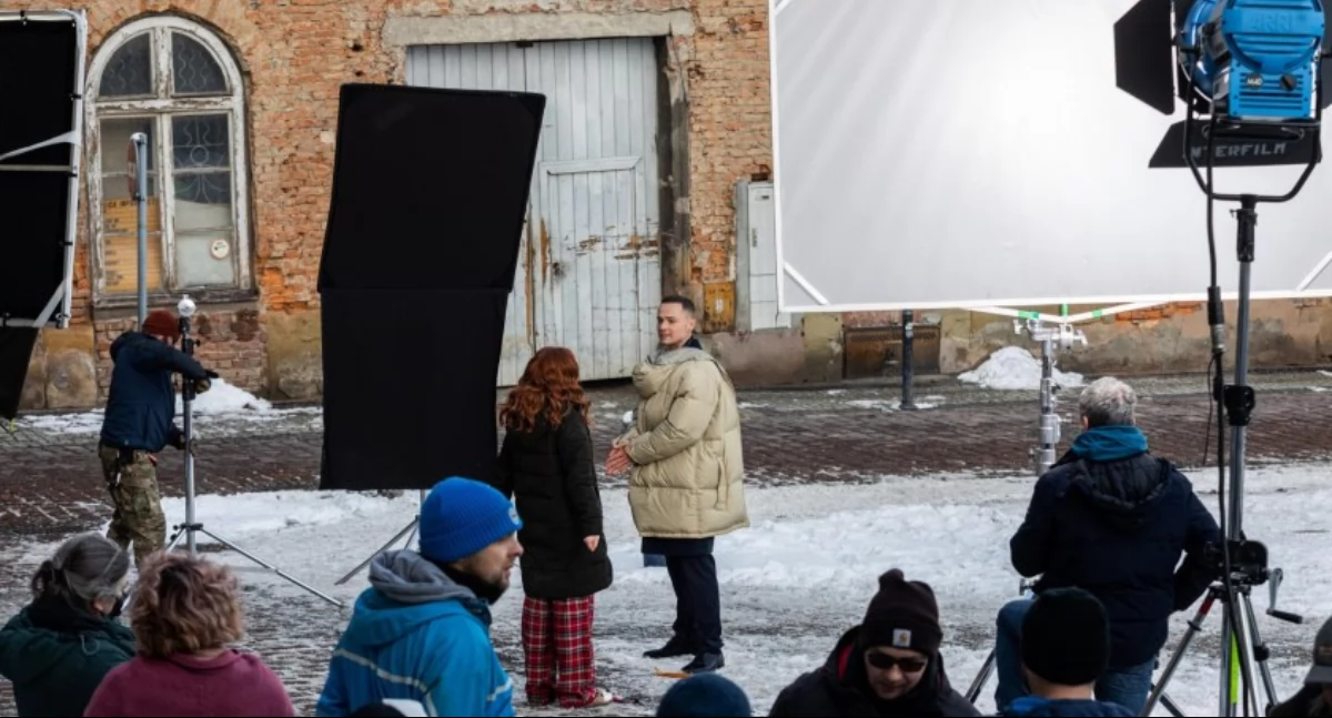 Policja, Bielsku Białej będą kręcić Utrudnienia ruchu - zdjęcie, fotografia