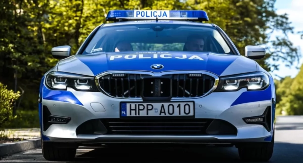 Policja, Pijany kierowca Ukrainy spowodował kolizję rondzie Bielsku Białej - zdjęcie, fotografia