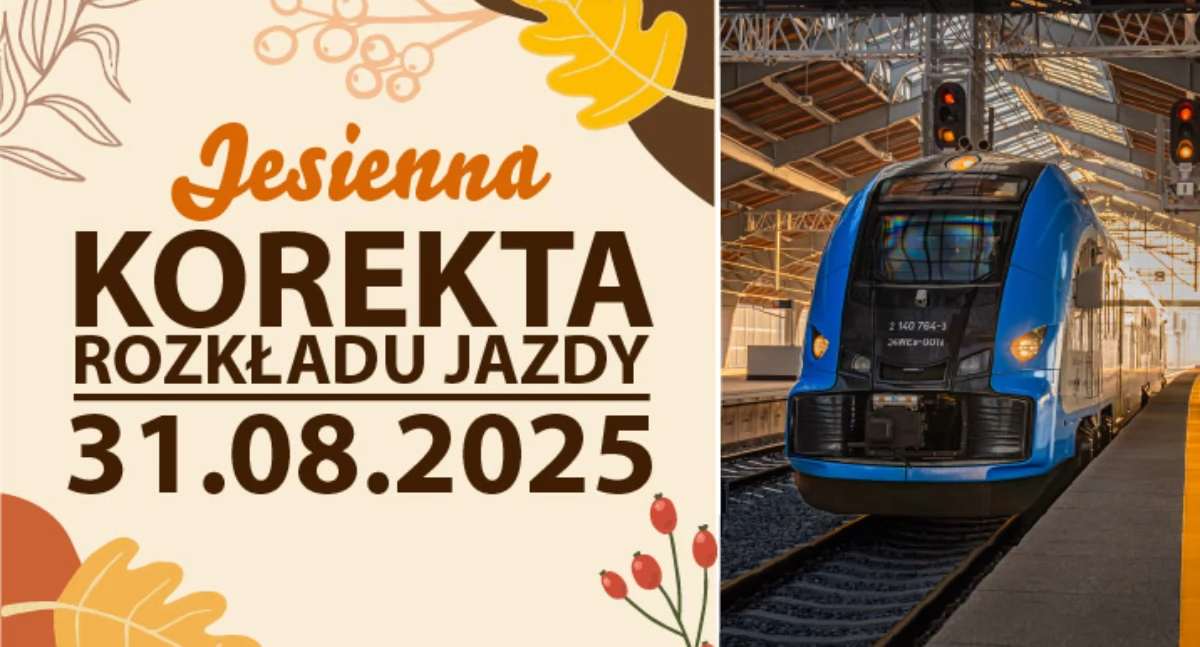 Komunikacja, Koleje Śląskie jesiennym rozkładem jazdy - zdjęcie, fotografia
