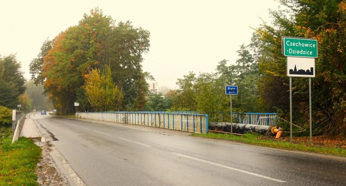 Utrudnienia drogowe, Przebudowa mostu Bestwińskiej - zdjęcie, fotografia