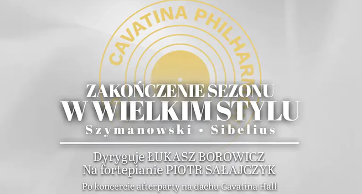 Koncerty, Cavatina Philharmonic Orchestra finał sezonu monumentalną symfoniką after party dachu Cavatiny - zdjęcie, fotografia