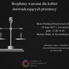 Bezpłatny warsztat dla kobiet doświadczających przemocy