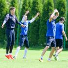 Jan Kocian, pierwszy powakacyjny trening Podbeskidzia (1)