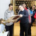 Piotr Żyła, powrócił z medalami, do Wisły, spotkanie z władzami miasta (2)