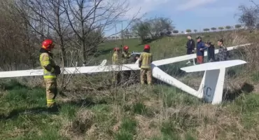 Awaryjne lądowanie szybowca w Bielsku‑Białej