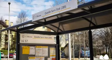 Przebudowana pętla autobusowa Osiedle Sarni Stok gotowa do użytku